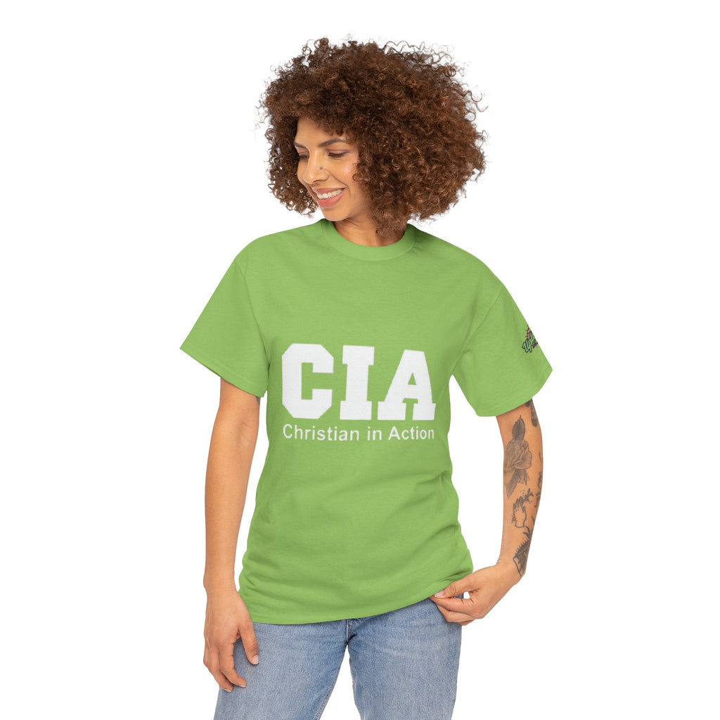 CIA Christian in Action T-shirt - Funny Faith Parody T-shirt - Mission Ready Apparel Printify
