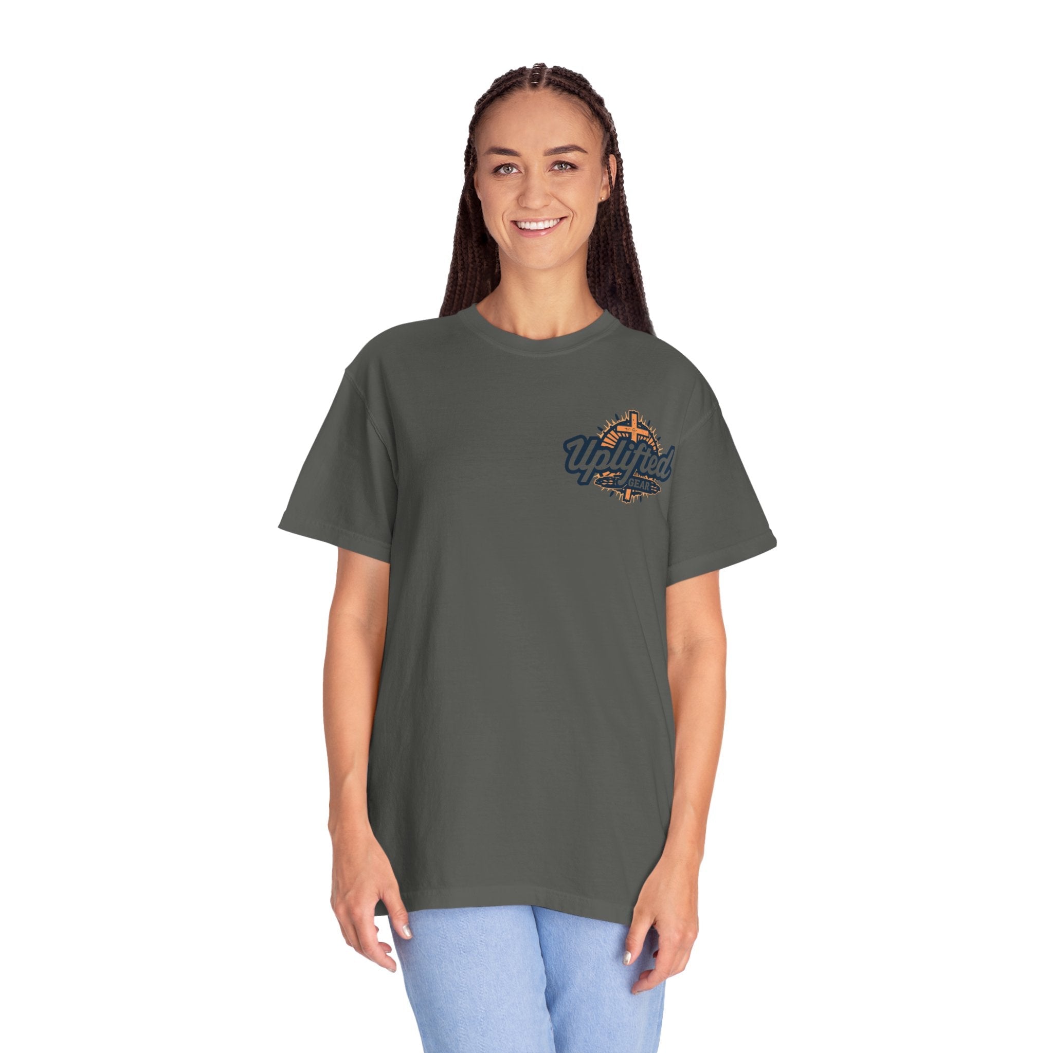 Jesus Took the Wheel I'm Just Riding T-shirt – Funny Christian Convertible Car T-shirt for Surrendered Faith & Humor Printify
