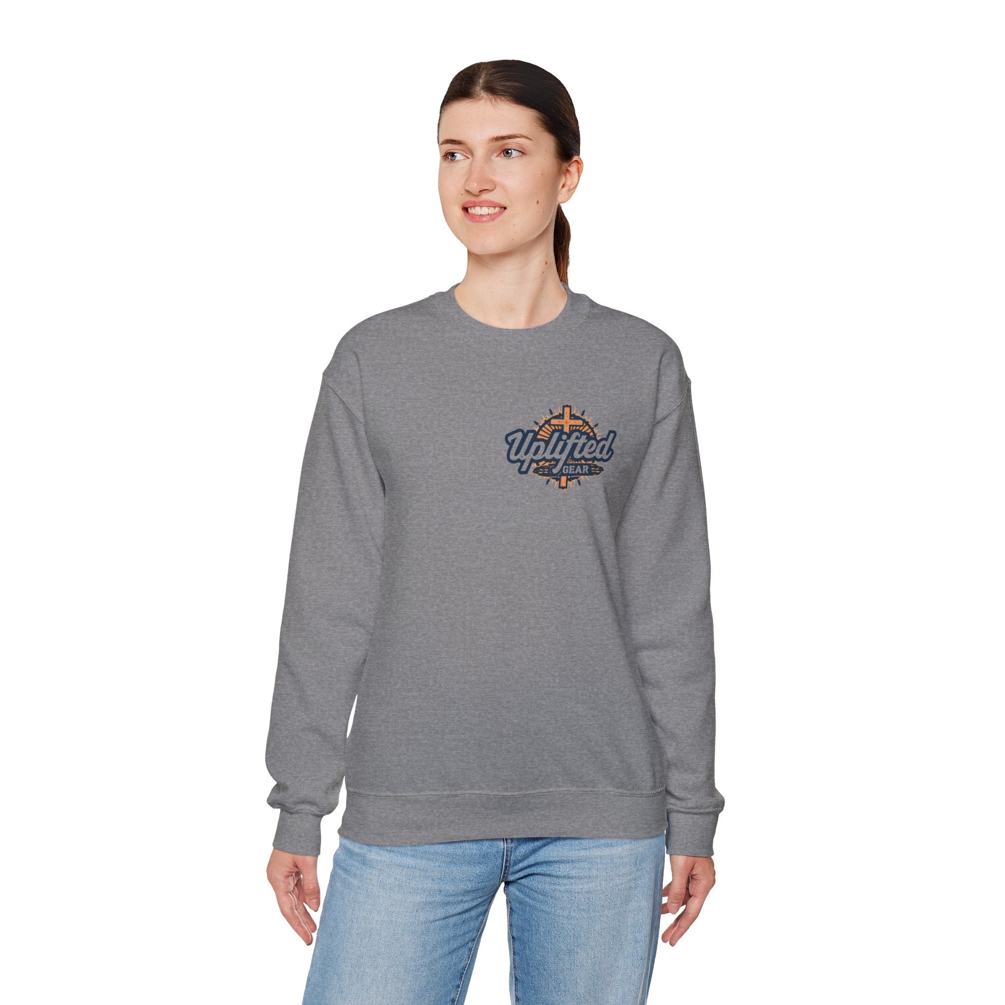 Christ is King Sweatshirt – Bold Crown & Cross Christian Hoodie for Unshakable Faith Printify