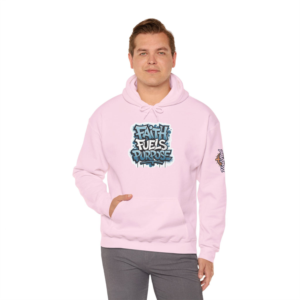 Faith Fuels Purpose Hoodie – Inspirational Christian Sweatshirt for Divine Drive & Unstoppable Belief Printify