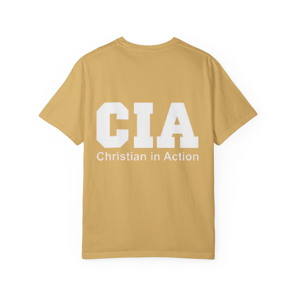 CIA Christian in Action T-shirt - Funny Faith Parody T-shirt - Mission Ready Apparel Printify
