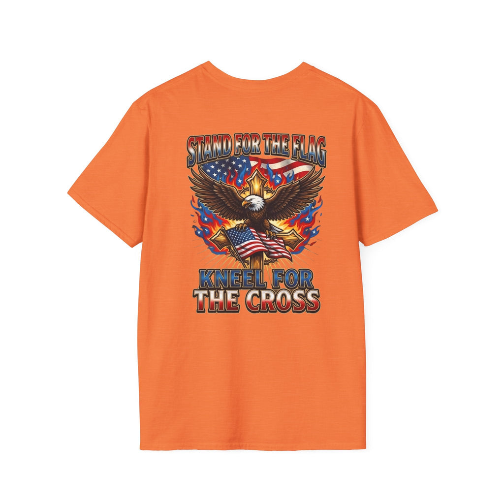 Stand for the Flag Kneel for the Cross T-shirt | Patriotic Eagle T-shirt Printify