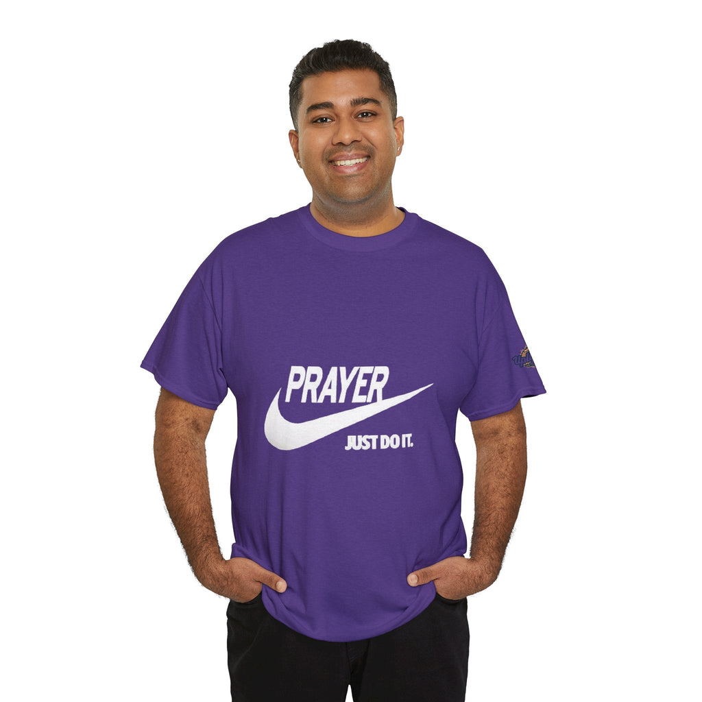 Prayer Just Do It T-shirt - Funny Christian Nike Parody T-shirt - Faith Gear Printify