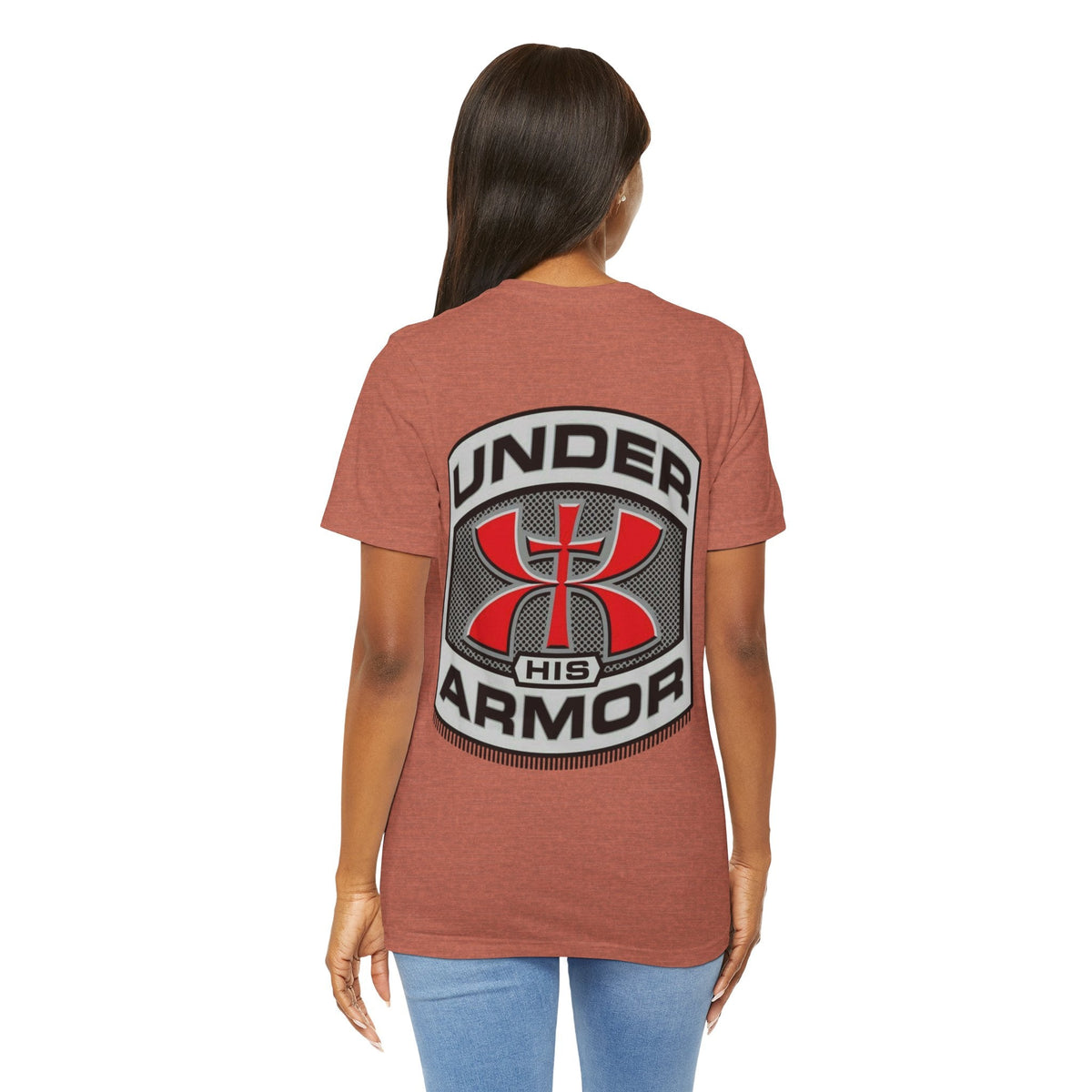 Under HIS Armor Christian T-Shirt — Faith-Inspired Under Armour Style Printify