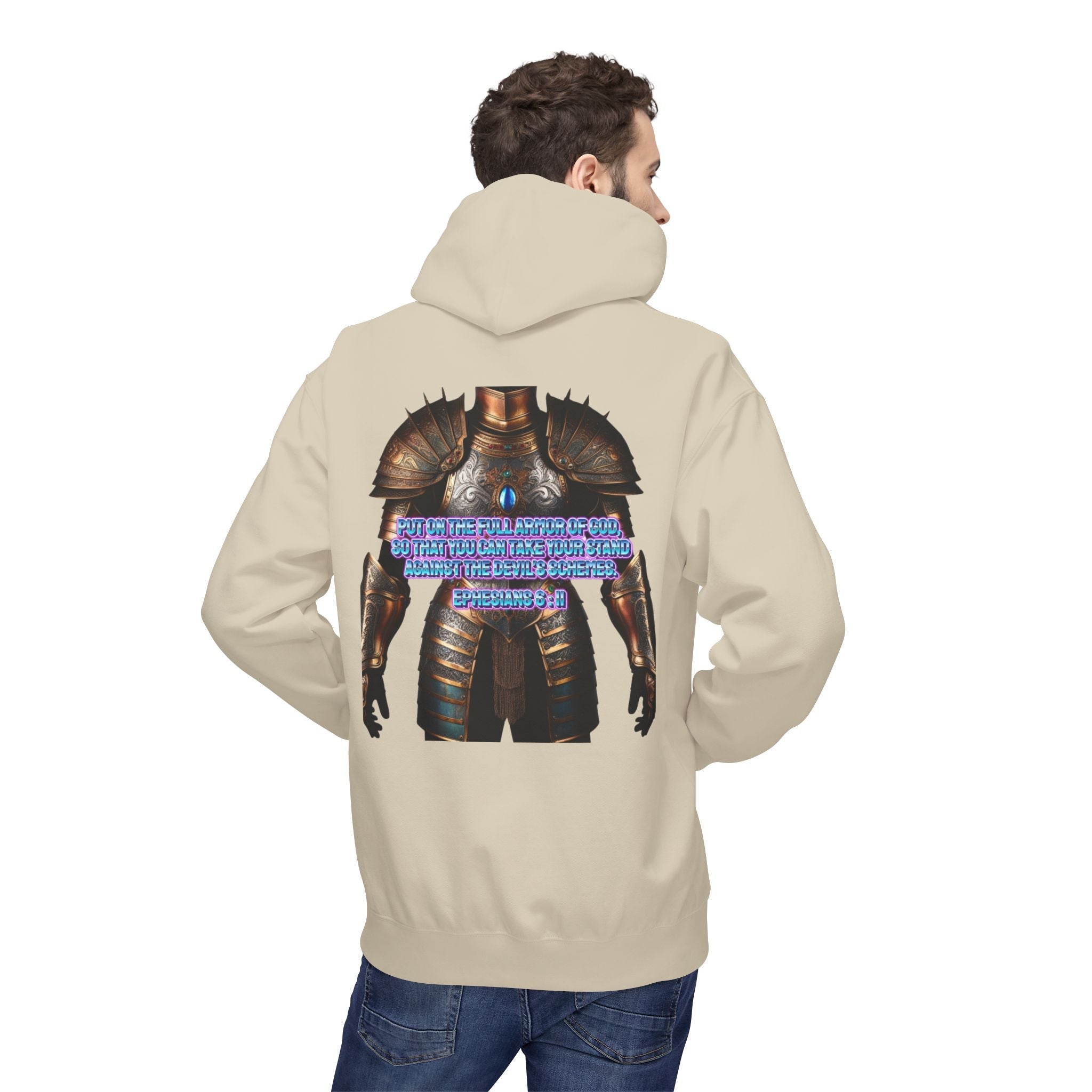 Hoodie - Ephesians 6:11 Bible Verse Religious Design Printify