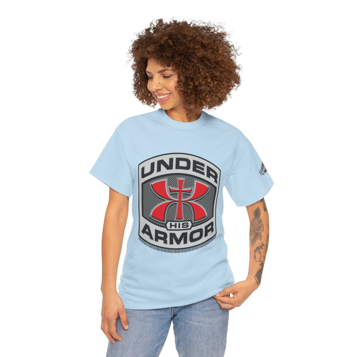 Under HIS Armor Christian T-Shirt — Faith-Inspired Under Armour Style Printify