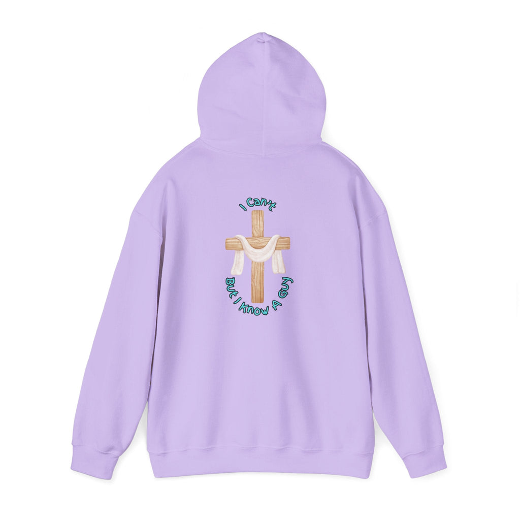 I Can’t, But I Know a Guy Hoodie – Jesus Cross Christian Hoodie for Cozy Faith Printify
