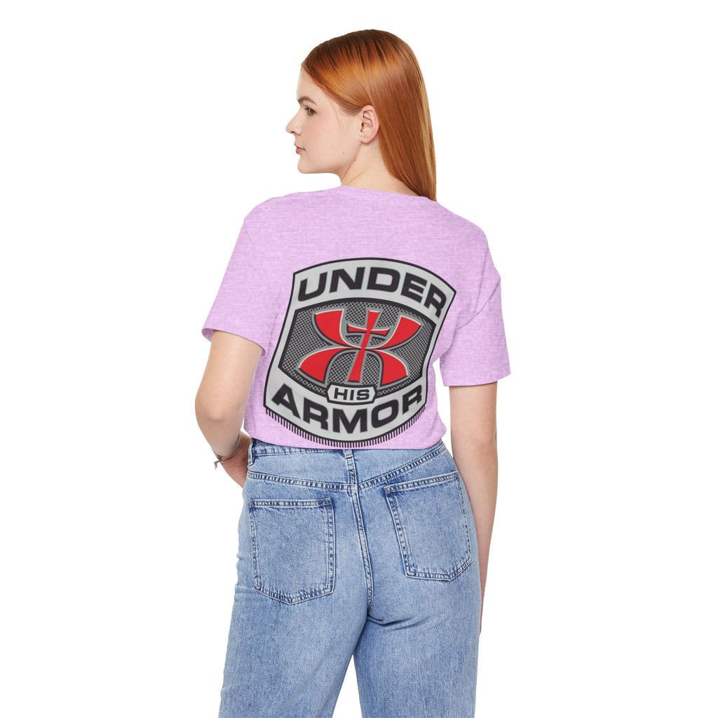 Under HIS Armor Christian T-Shirt — Faith-Inspired Under Armour Style Printify