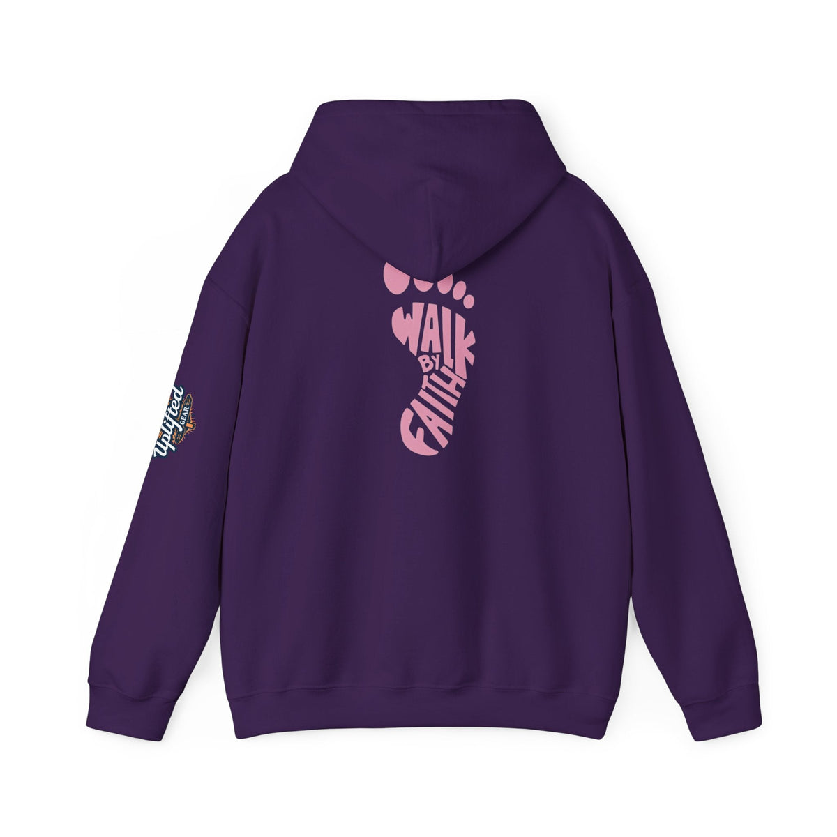 Walk By Faith Footprint Hoodie Printify