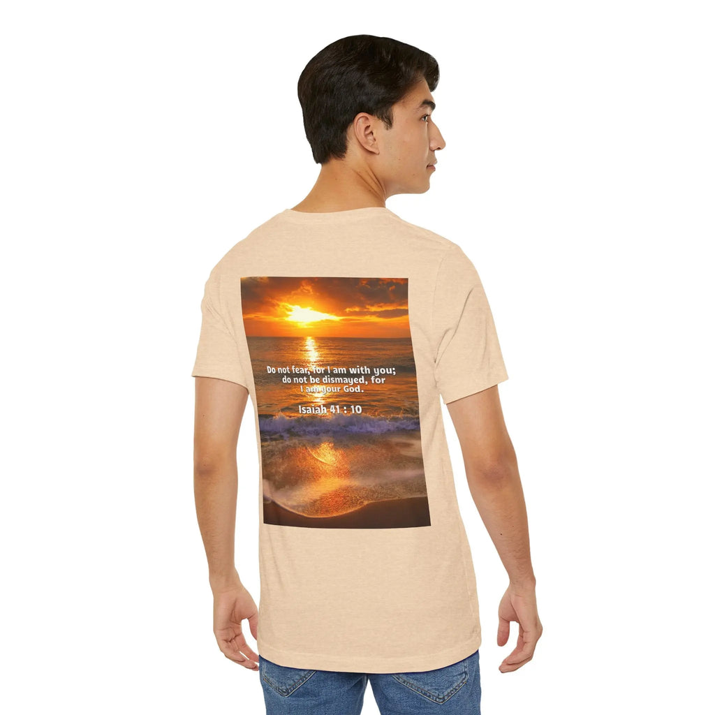 Bible Verse Unisex - Isaiah 41 : 10 Jersey Short Sleeve Tee Printify