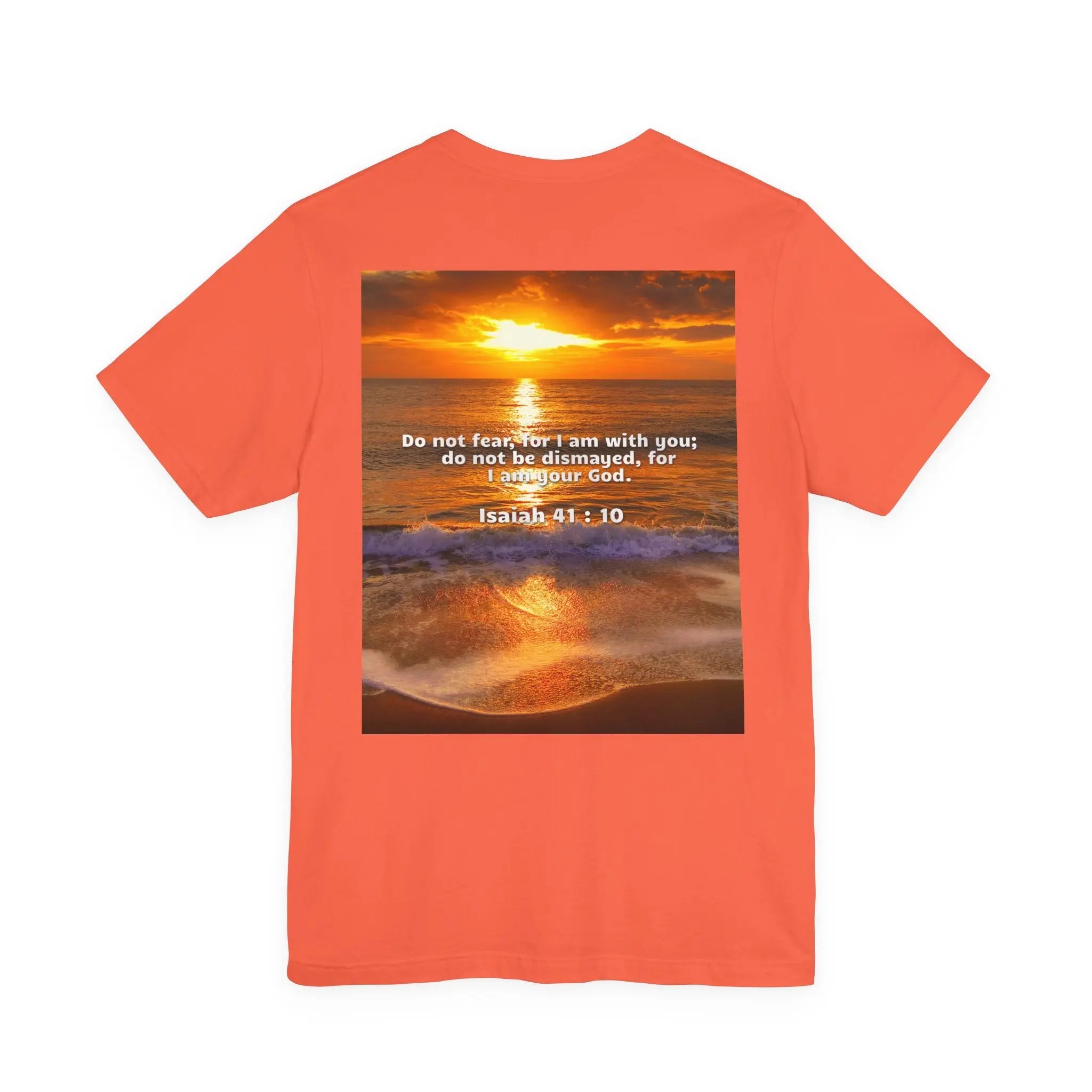 Bible Verse Unisex - Isaiah 41 : 10 Jersey Short Sleeve Tee Printify