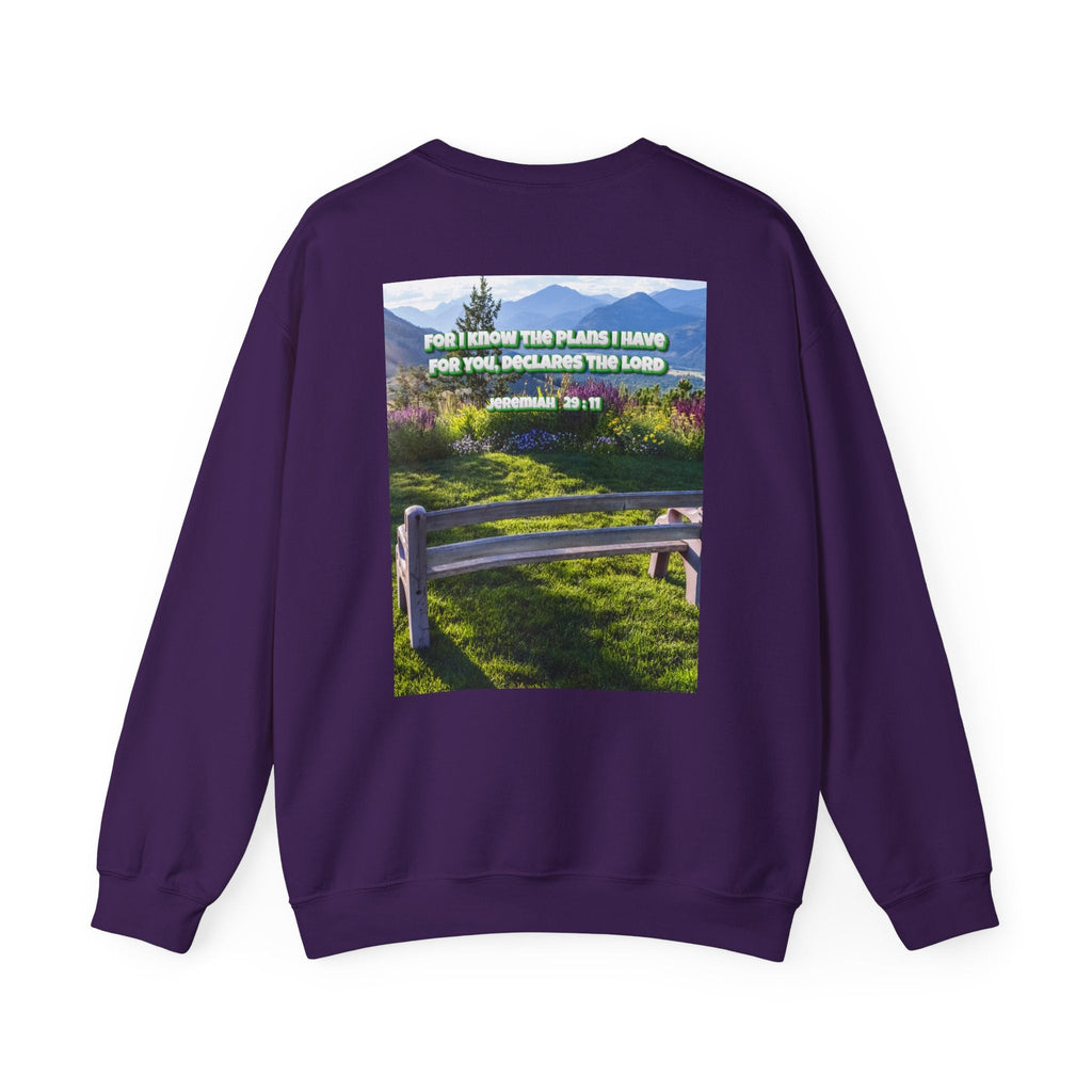 Bible Verse Unisex Heavy Blend™ Crewneck Sweatshirt -  Jeremiah 29 : 11 Printify