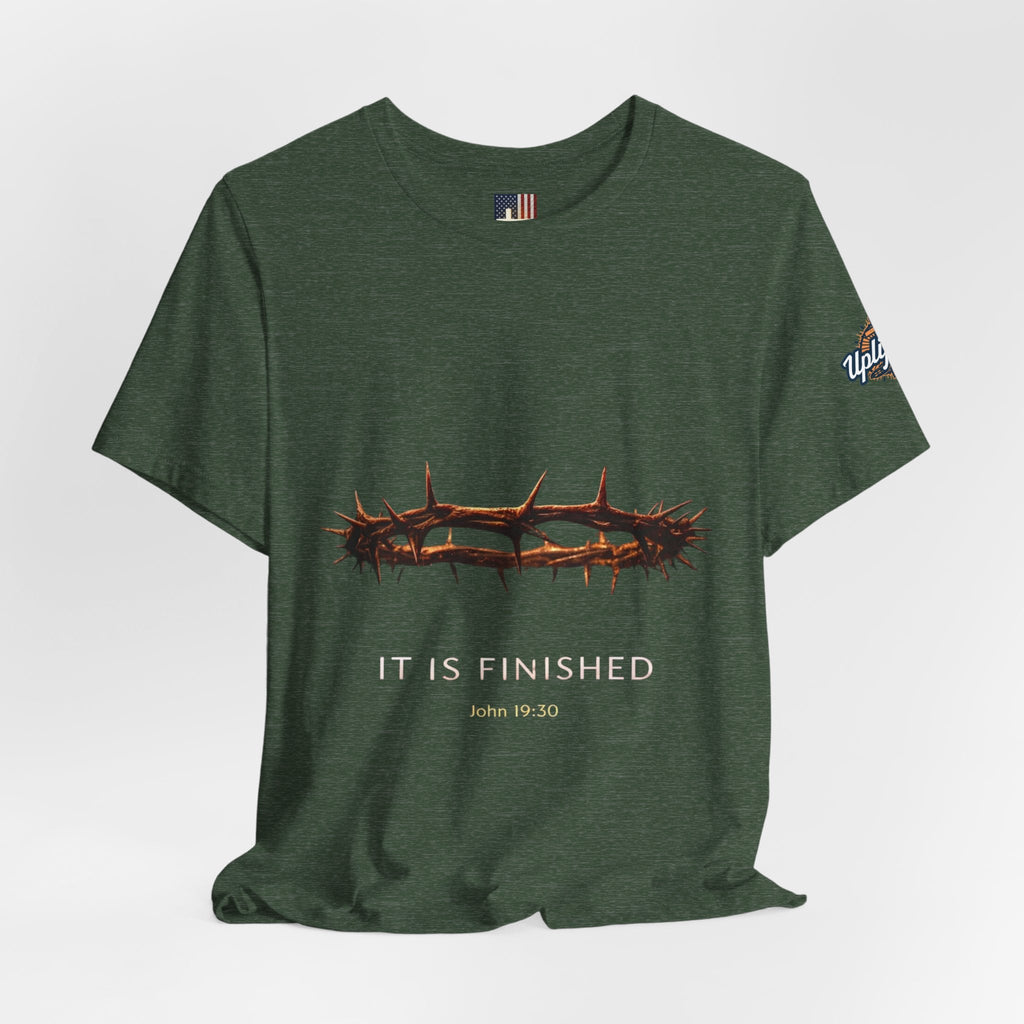 It Is Finished Crown of Thorns Tee — Christian John 19:30 Faith Shirt Printify