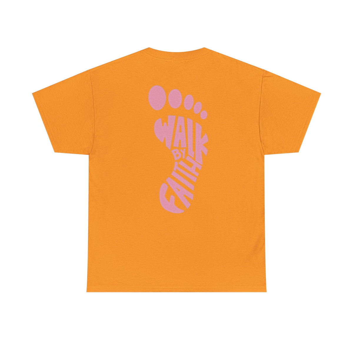 Walk By Faith Footprint T-Shirt Printify