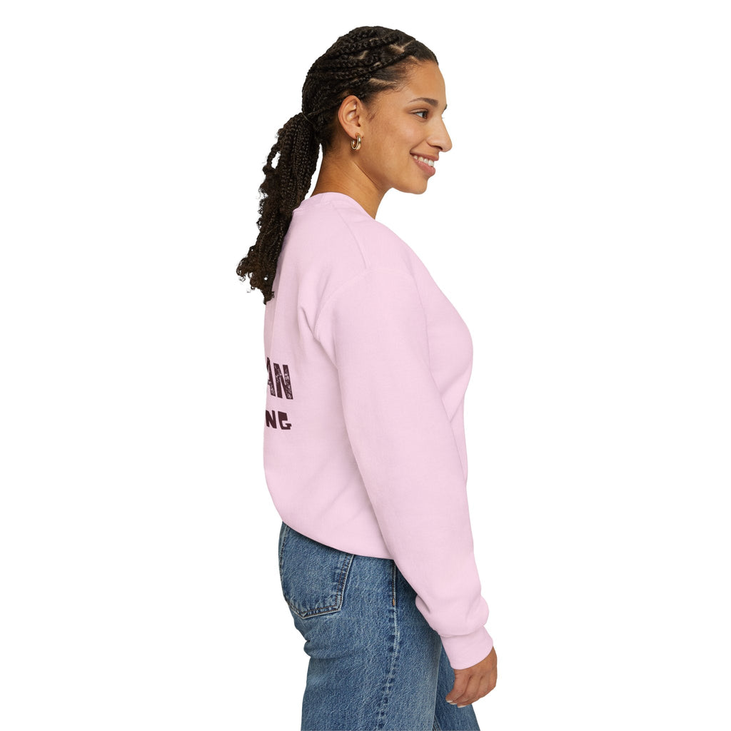 Theologian in Training Sweatshirt – Open Bible & Cross Christian Sweatshirt for Faithful Growth Printify