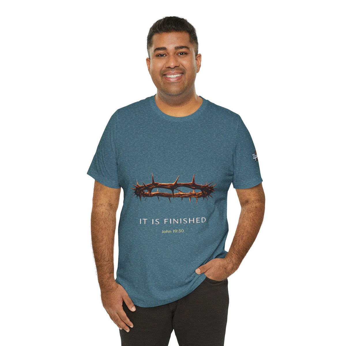It Is Finished Crown of Thorns Tee — Christian John 19:30 Faith Shirt Printify