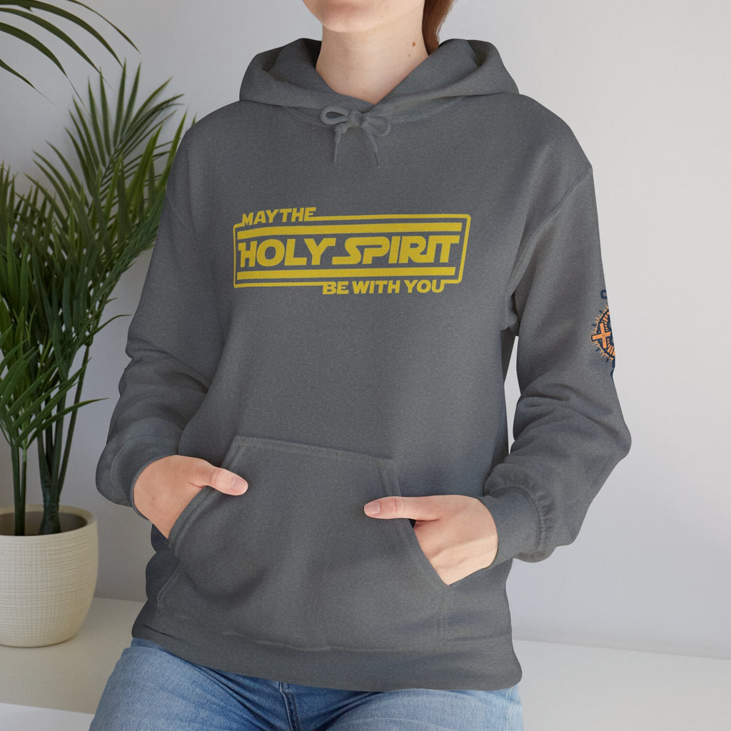May the Holy Spirit Be With You Hoodie - Christian Star Wars Parody Hoodie Printify