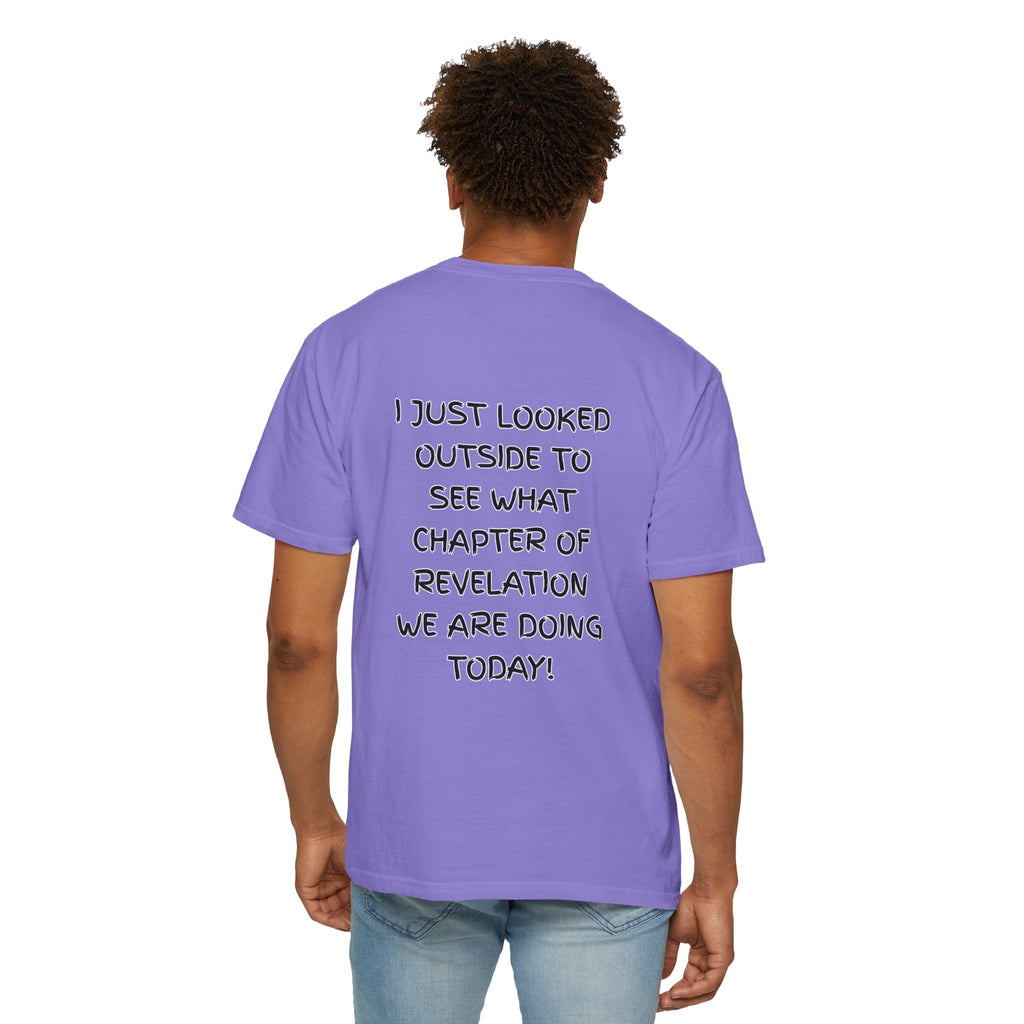 What Chapter of Revelation T-shirt – I Looked Outside My Window Christian T-shirt for End Times Humor & Faith Printify