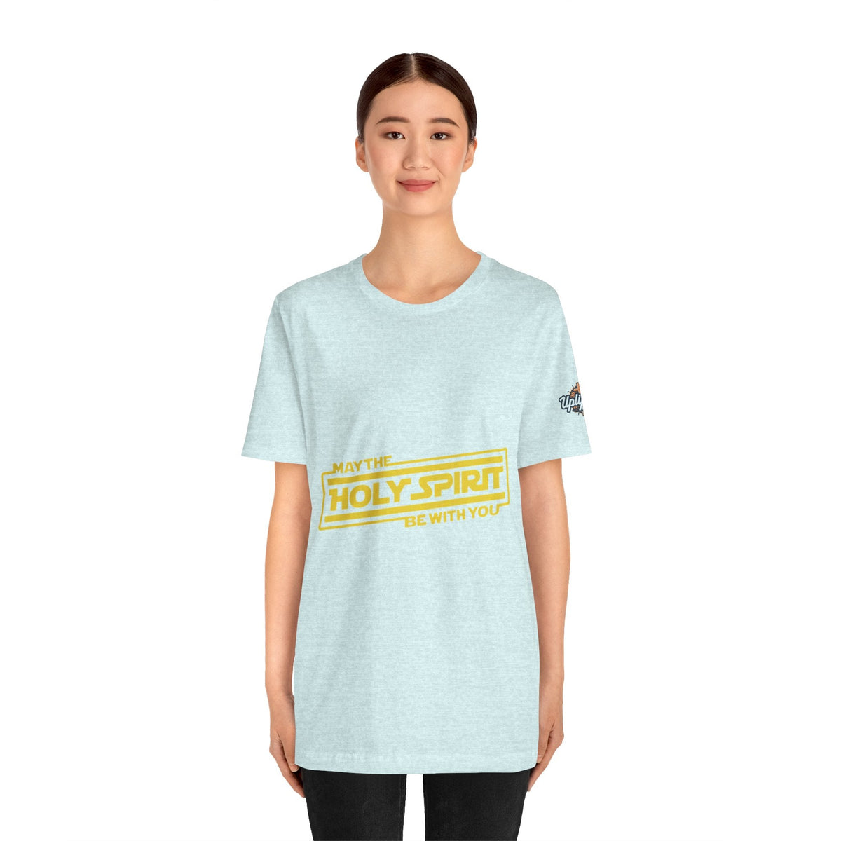 May the Holy Spirit Be With You T-shirt - Christian Star Wars Parody T-shirt Printify