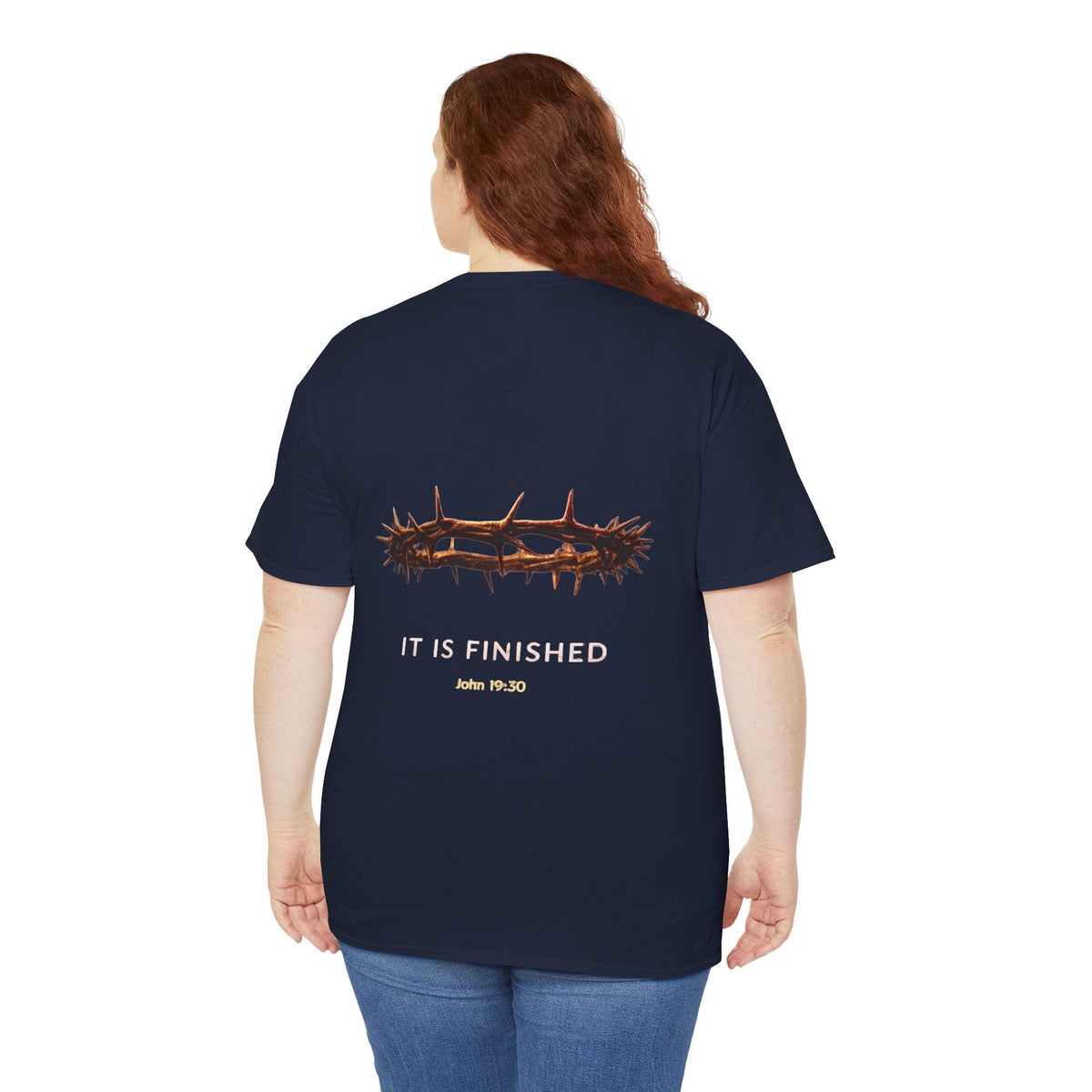 It Is Finished Crown of Thorns Tee — Christian John 19:30 Faith Shirt Printify