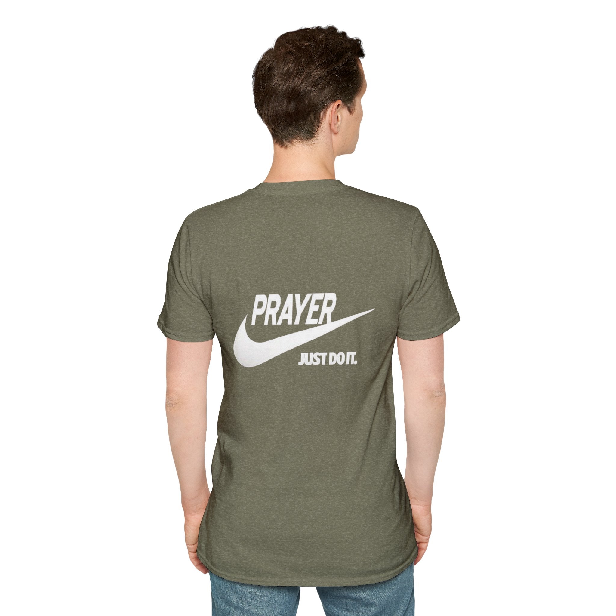 Prayer Just Do It T-shirt - Funny Christian Nike Parody T-shirt - Faith Gear Printify