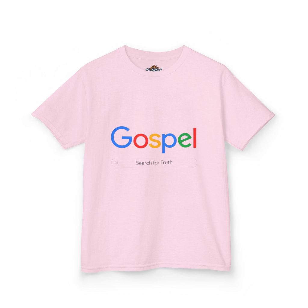 Kids Tee — "Gospel" Colorful Search-Style Logo Printify