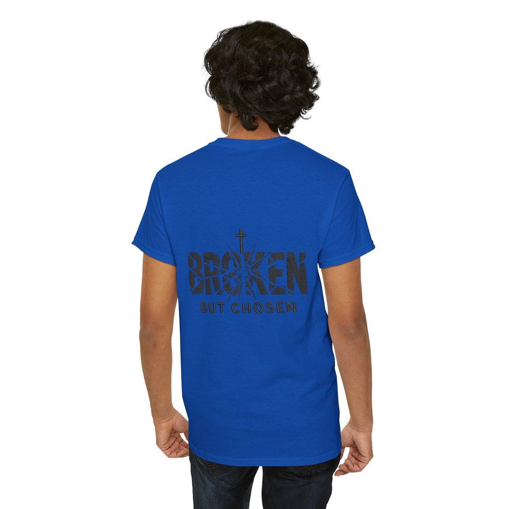 Broken But Chosen T-Shirt — Inspirational Faith Graphic Tee Printify