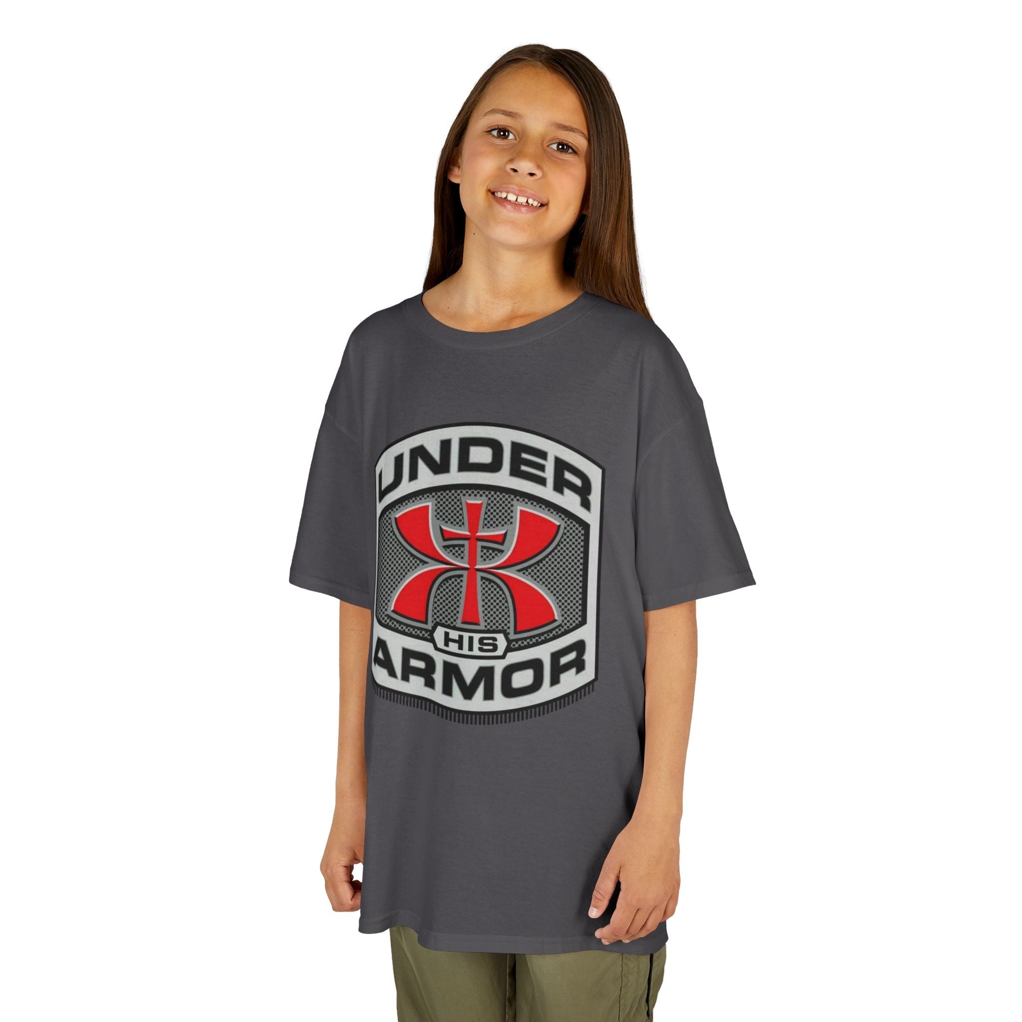 Under HIS Armor Christian T-Shirt — Faith-Inspired Under Armour Style Printify
