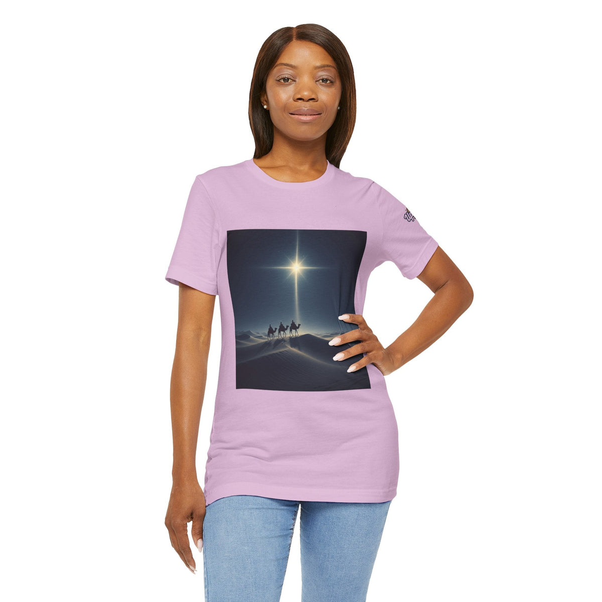 3 Wise Men T-shirt – Magi Camels Nativity Journey Christian Christmas T-shirt for Epiphany Faith & Holy Night Printify