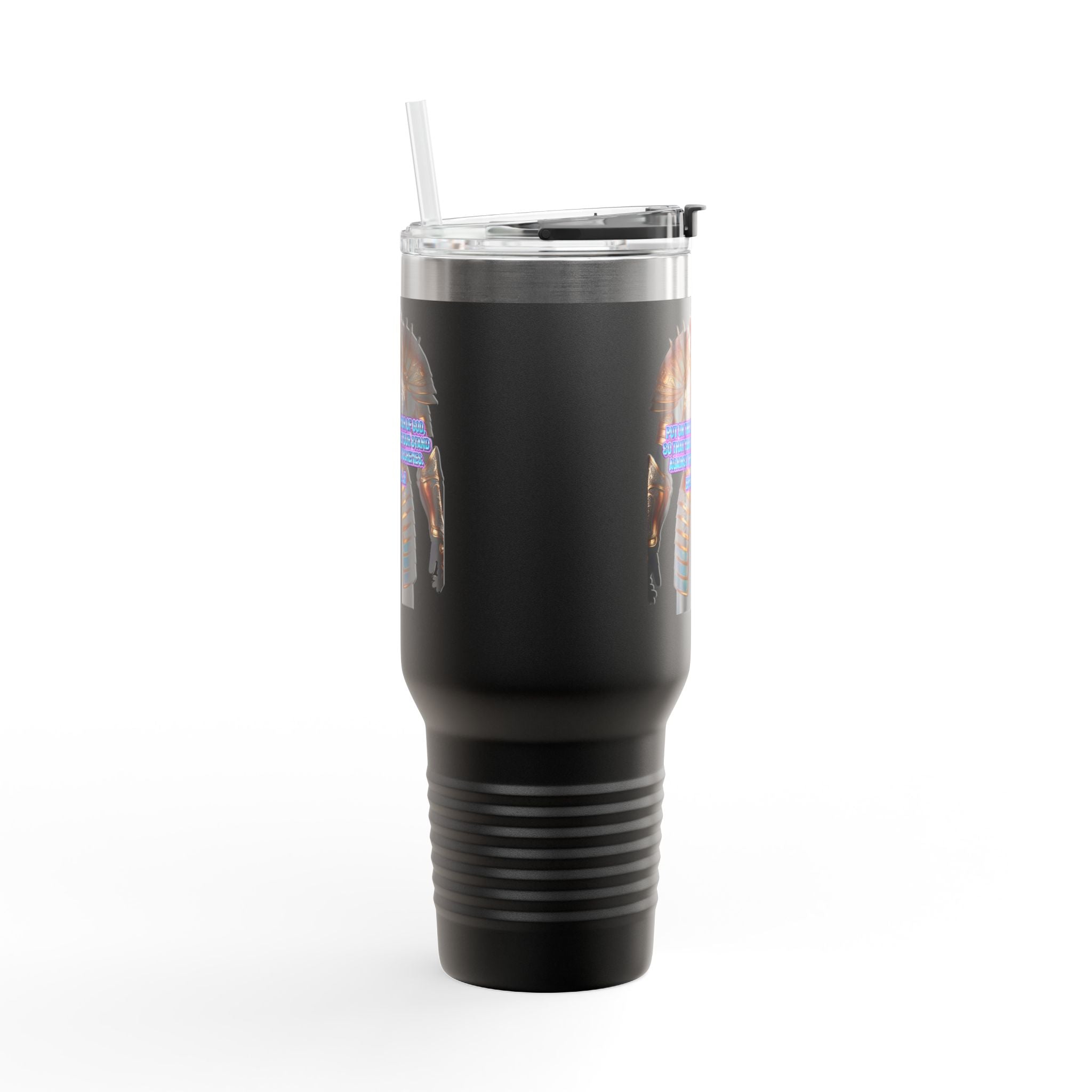 Religious Graphic Armor Of God Design - Insulated Travel Mug, 40oz Printify
