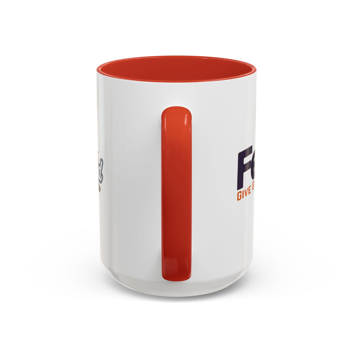 Funny Christian Coffee Mug — “Give God Control, HE Delivers” Accent Mug (11/15oz) Printify