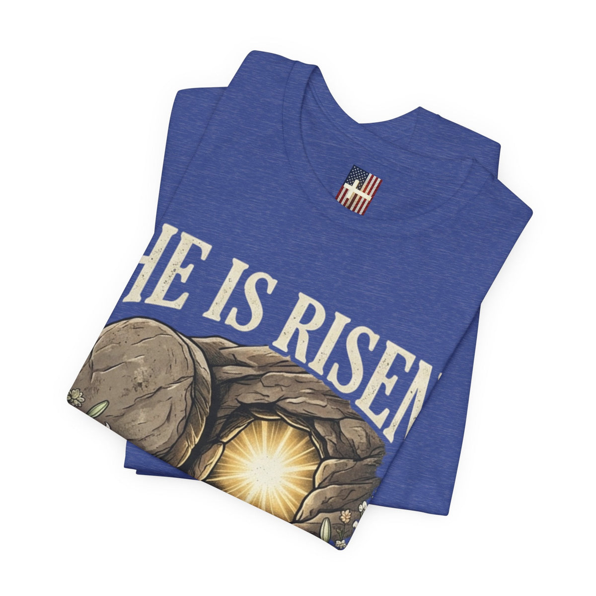 He Is Risen T-Shirt — Jesus Christ Resurrection Easter Tee Printify