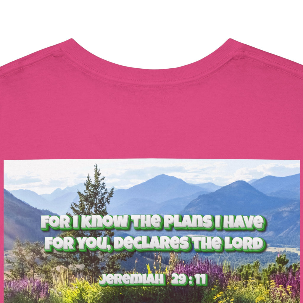 Bible Verse Unisex Tee -  Jeremiah 29 : 11 Printify