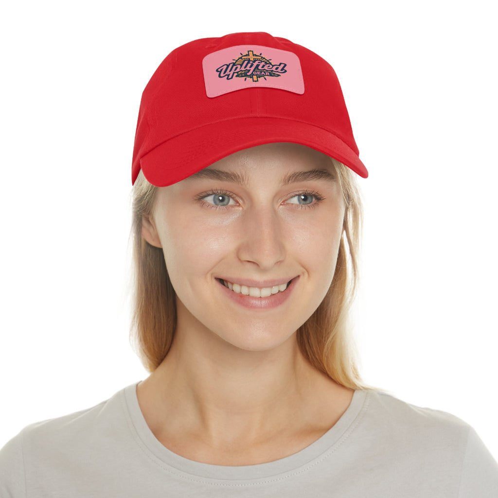 Uplifted Gear Dad Hat Christian Brand Rectangle Printify