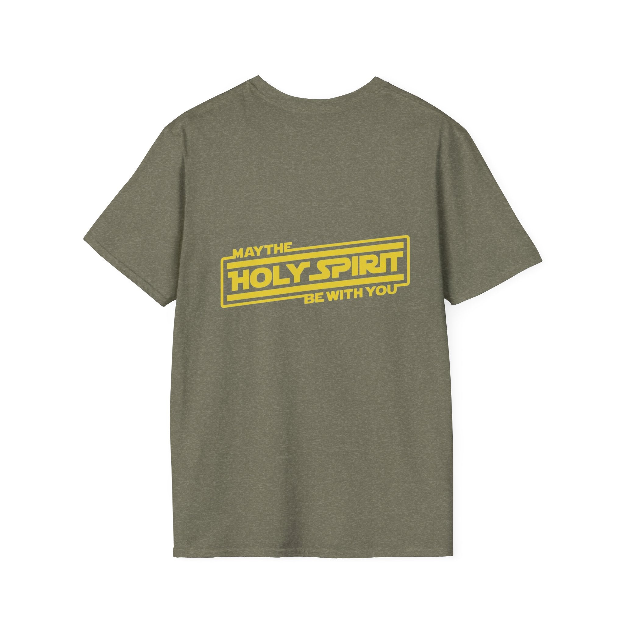 May the Holy Spirit Be With You T-shirt - Christian Star Wars Parody T-shirt Printify