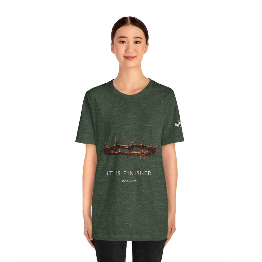 It Is Finished Crown of Thorns Tee — Christian John 19:30 Faith Shirt Printify