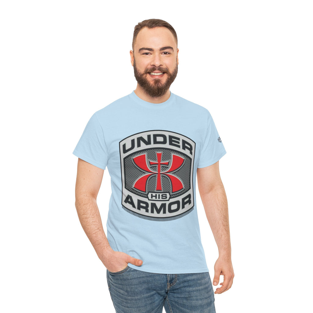 Under HIS Armor Christian T-Shirt — Faith-Inspired Under Armour Style Printify