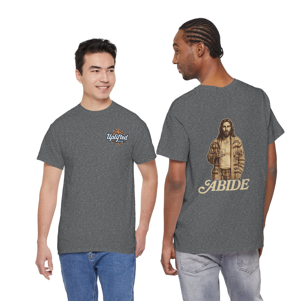 Abide Vintage Jesus Tee — "The Dude" Graphic Christian T-Shirt Printify