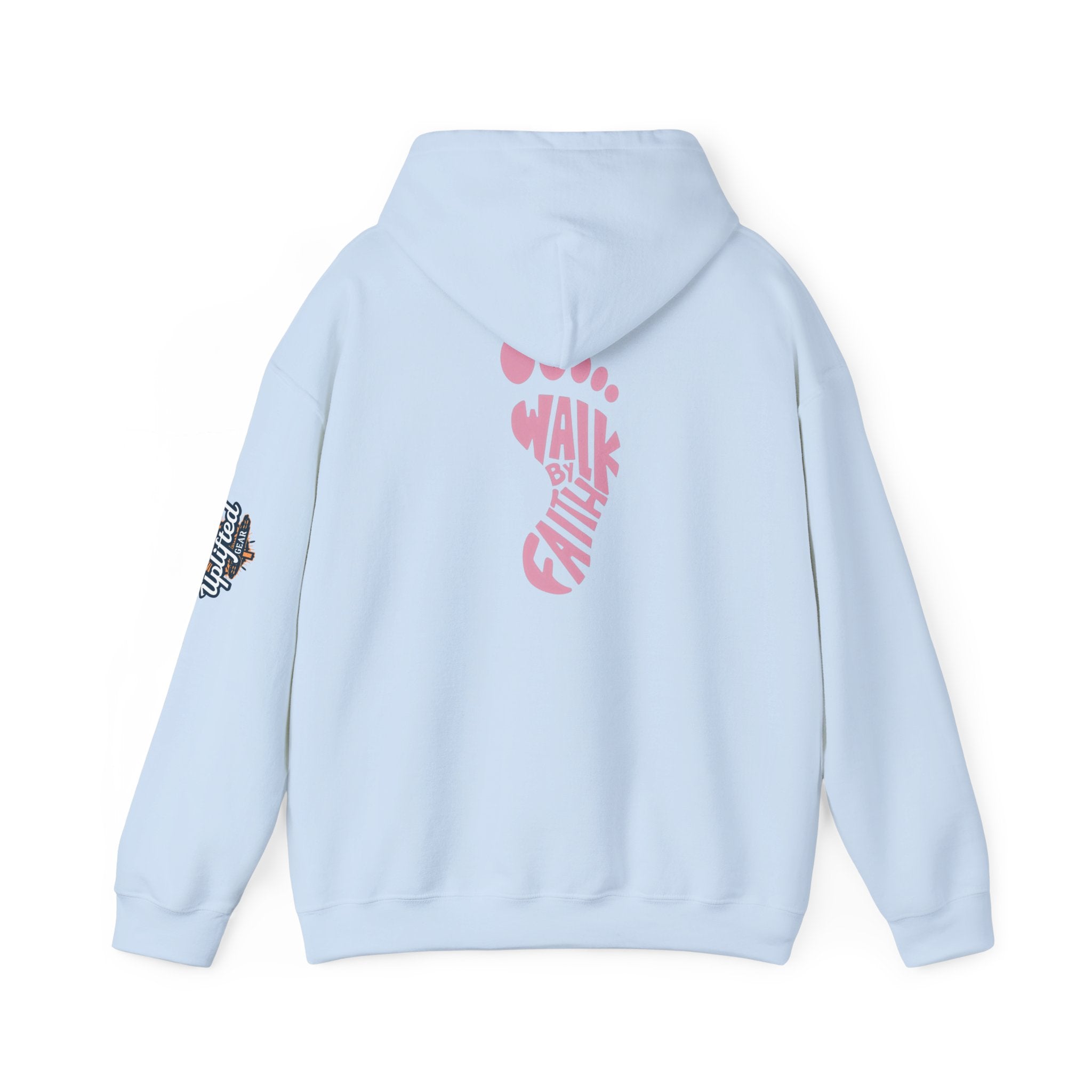 Walk By Faith Footprint Hoodie Printify