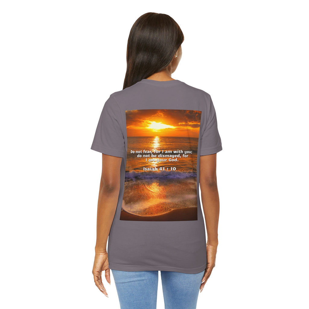 Bible Verse Unisex - Isaiah 41 : 10 Jersey Short Sleeve Tee Printify