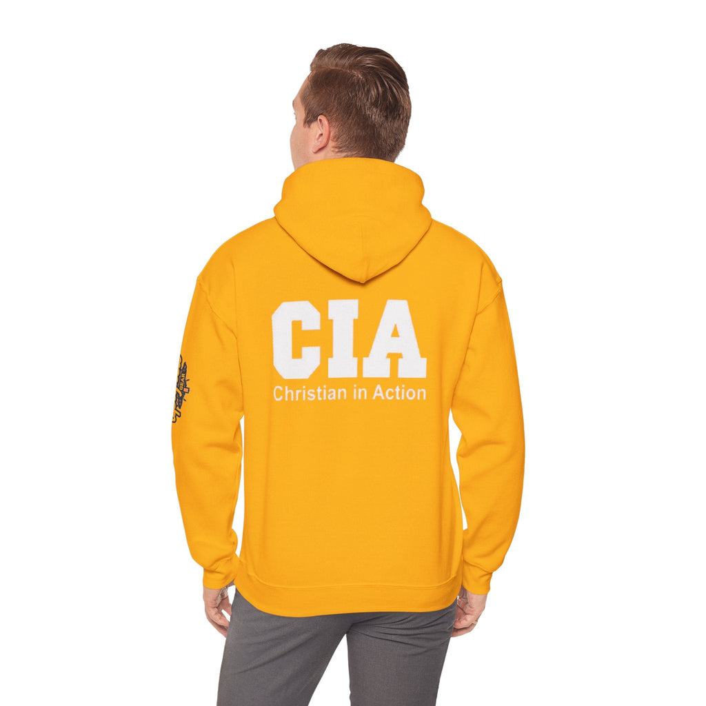 CIA Christian in Action Hoodie - Funny Faith Parody Hoodie - Mission Ready Apparel Printify