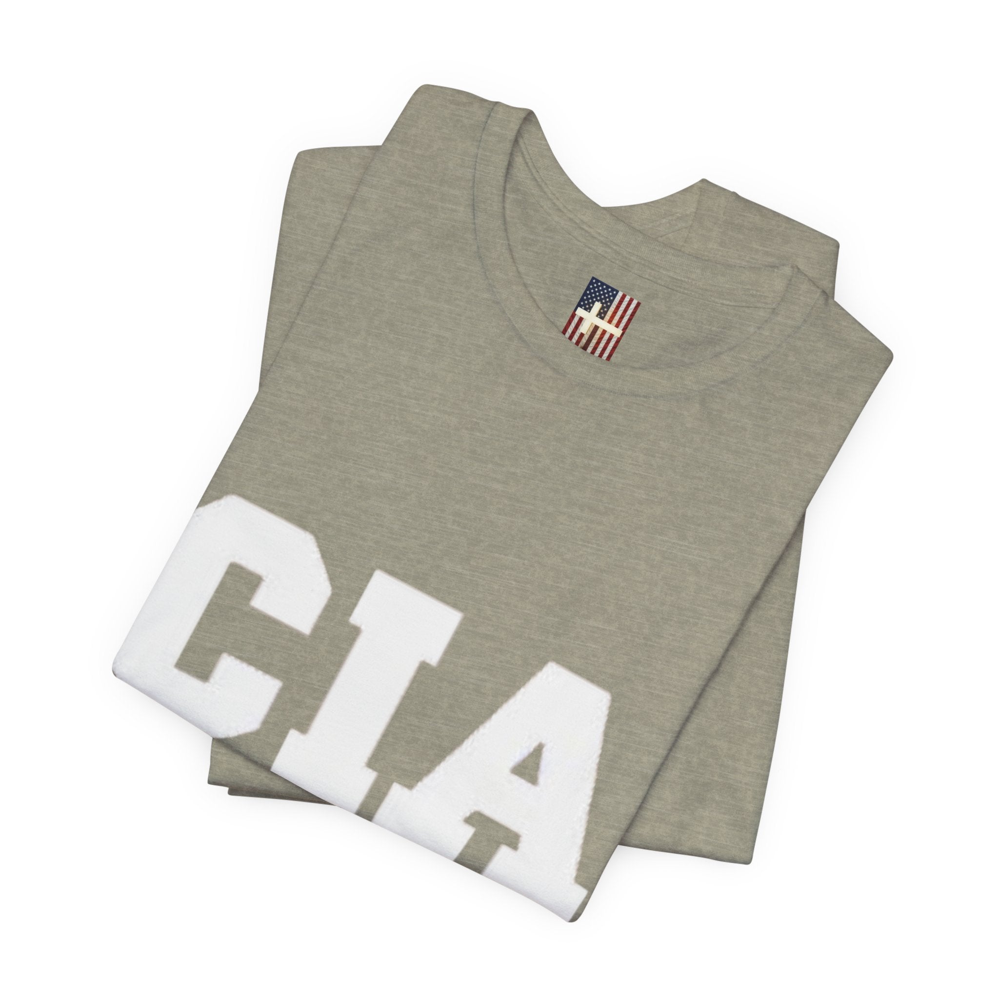 CIA Christian in Action T-shirt - Funny Faith Parody T-shirt - Mission Ready Apparel Printify