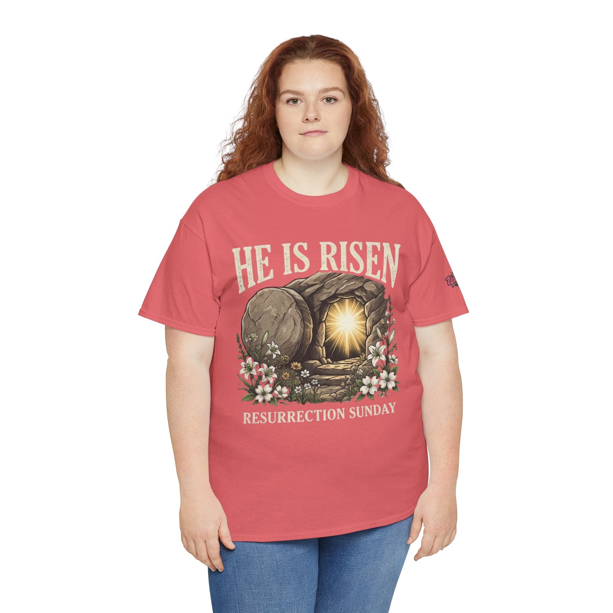 He Is Risen T-Shirt — Jesus Christ Resurrection Easter Tee Printify