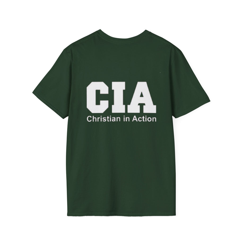 CIA Christian in Action T-shirt - Funny Faith Parody T-shirt - Mission Ready Apparel Printify