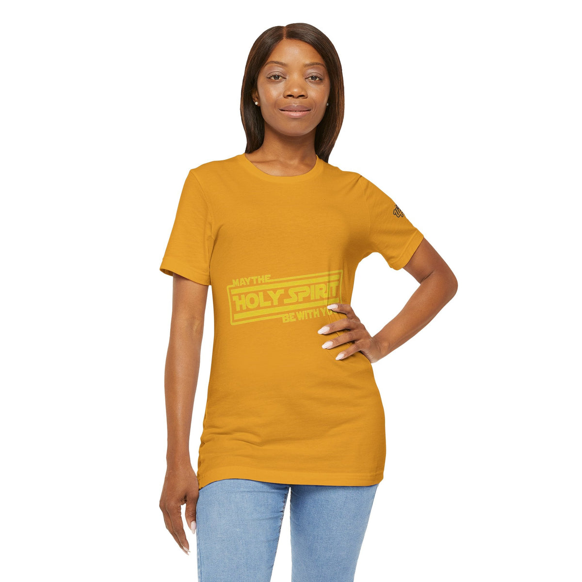 May the Holy Spirit Be With You T-shirt - Christian Star Wars Parody T-shirt Printify