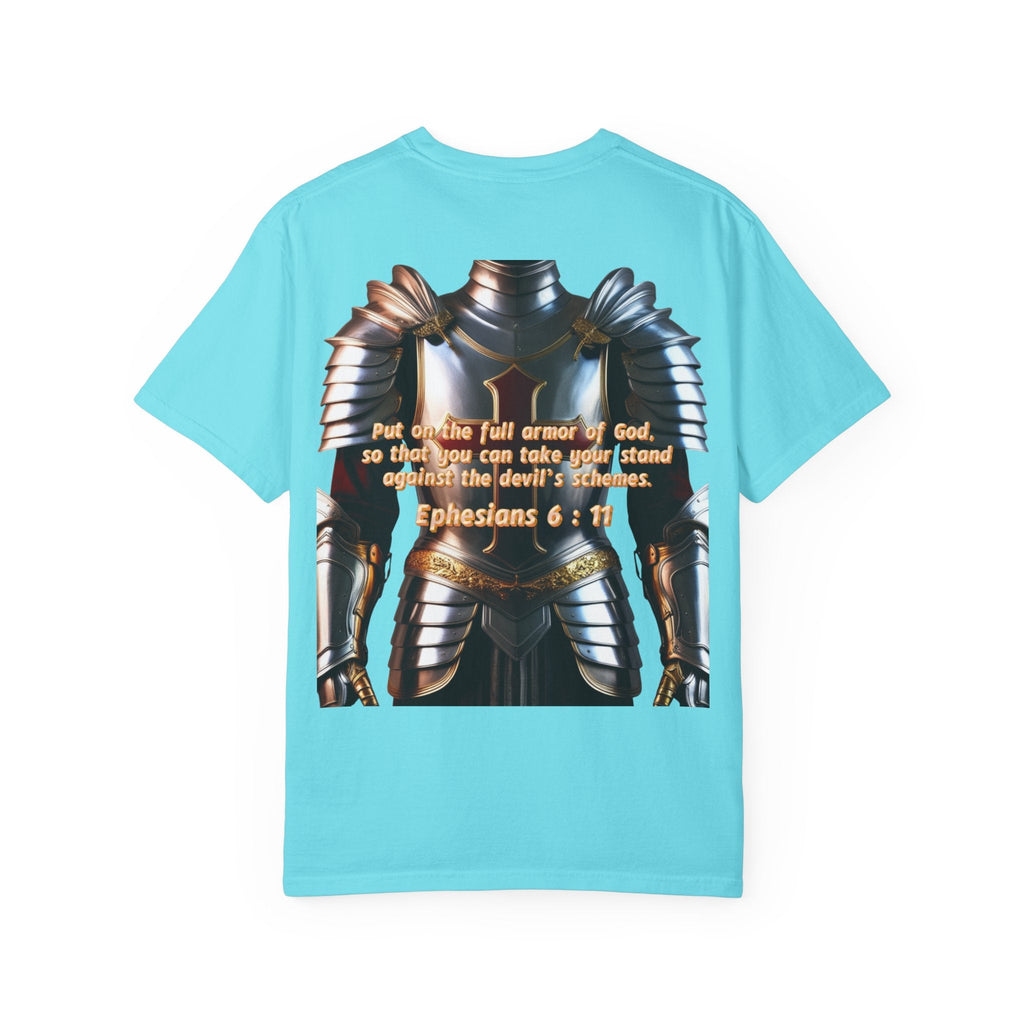 Religious Graphic Armor Of God Design - Unisex Garment-Dyed T-shirt Printify