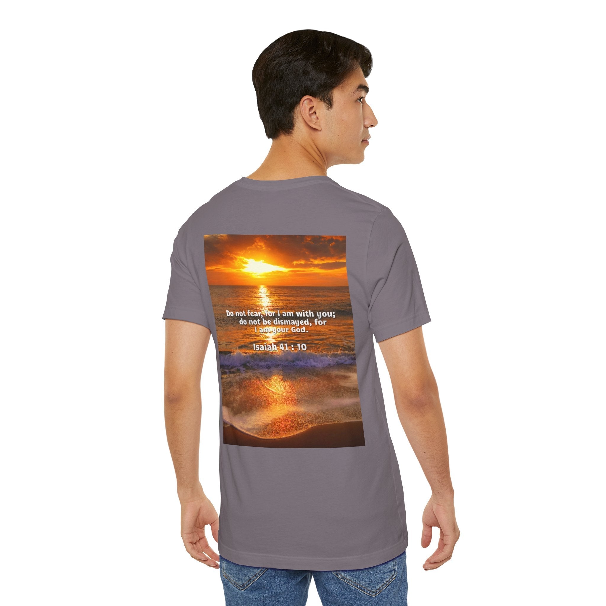 Bible Verse Unisex - Isaiah 41 : 10 Jersey Short Sleeve Tee Printify