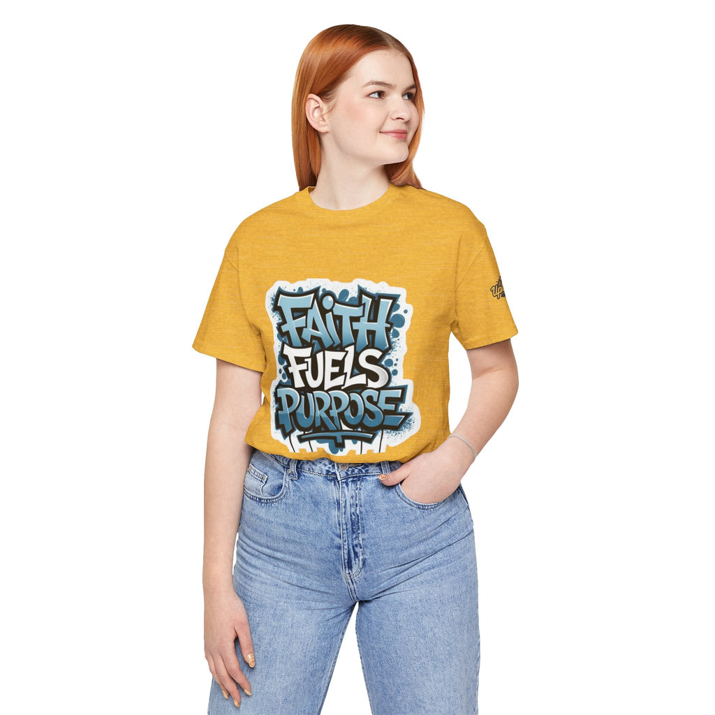 Faith Fuels Purpose T-shirt – Inspirational Christian T-shirt for Divine Drive & Unstoppable Belief Printify