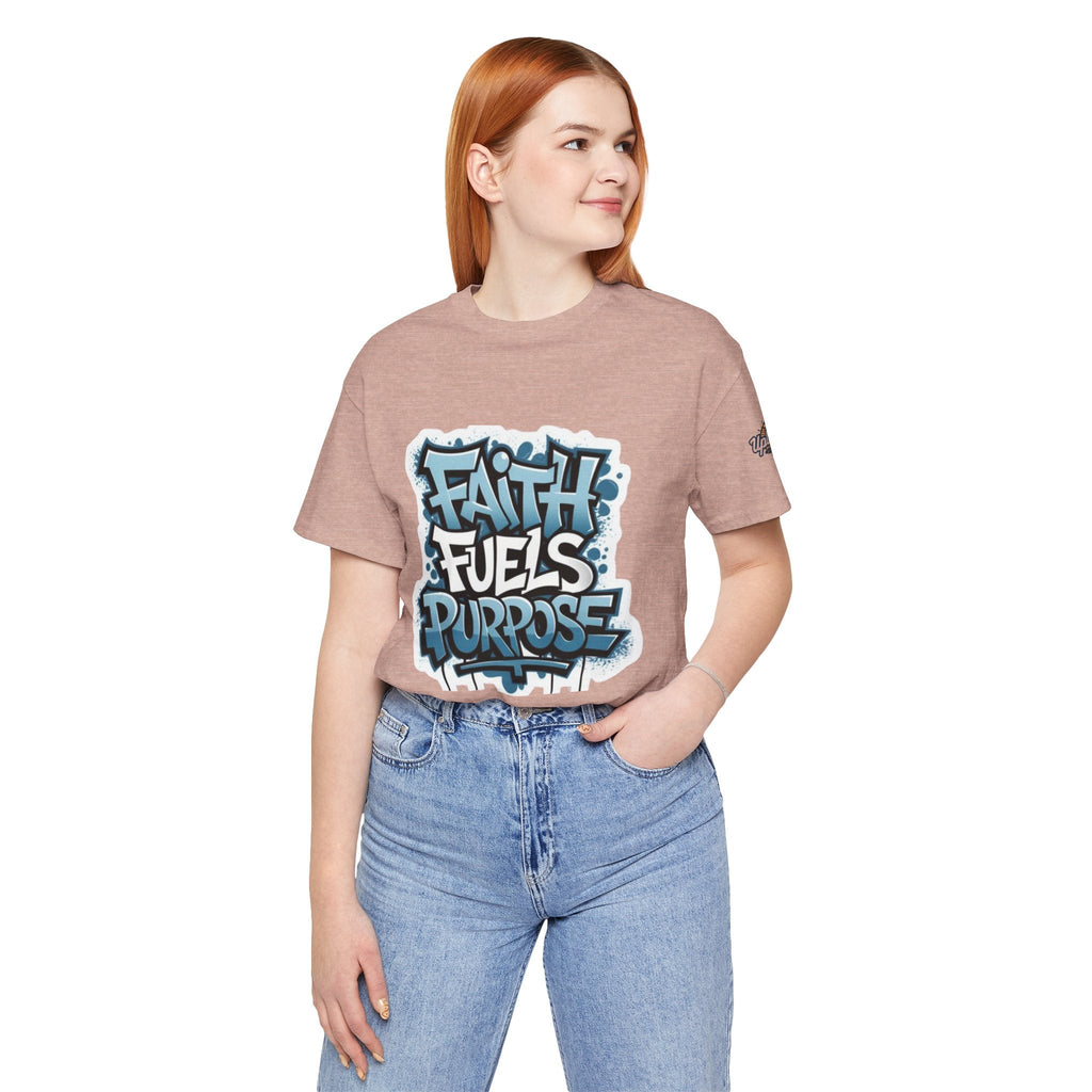 Faith Fuels Purpose T-shirt – Inspirational Christian T-shirt for Divine Drive & Unstoppable Belief Printify