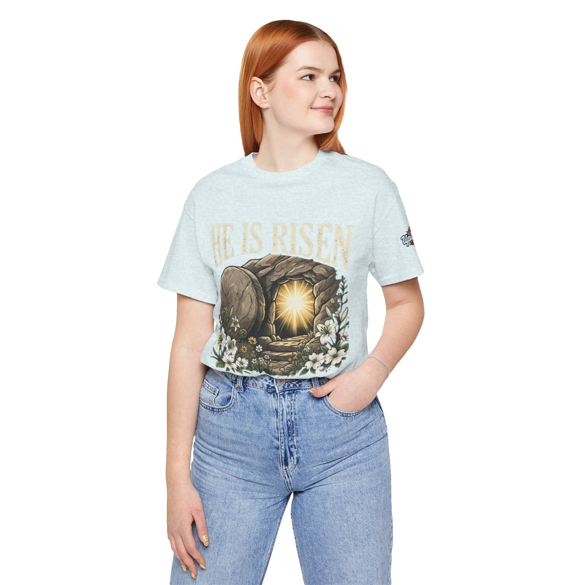 He Is Risen T-Shirt — Jesus Christ Resurrection Easter Tee Printify